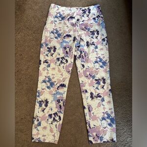 Cali Active Floral Print Capri Leggings